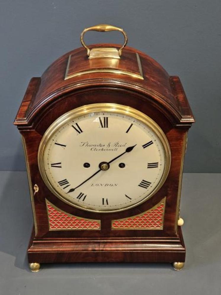 Regency Pad Top Bracket Clock by Thwaites and Reed - Image 7