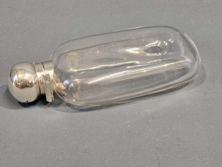 Silver Topped Hip Flask - Image 2