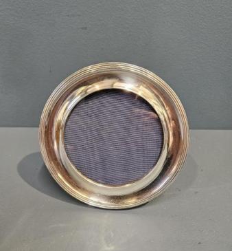 Circular Silver Photo Frame