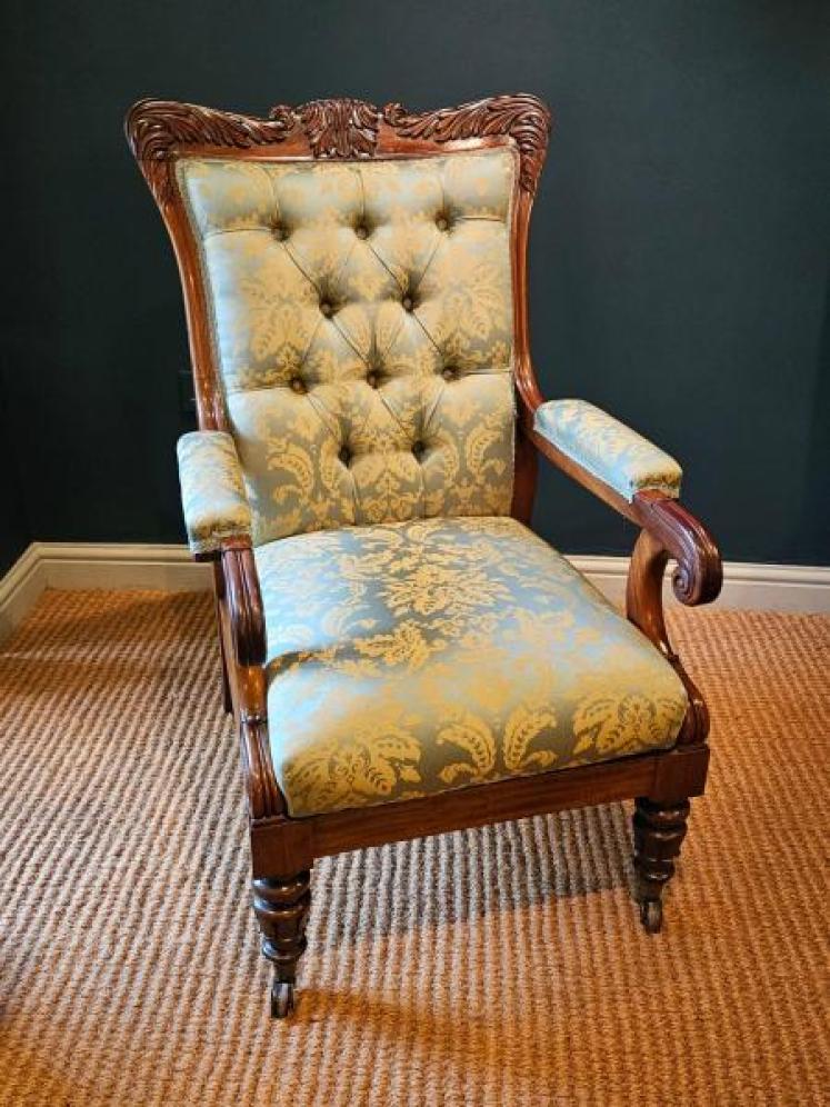 William IV Open Arm Chair - Image 1