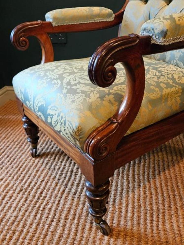 William IV Open Arm Chair - Image 5