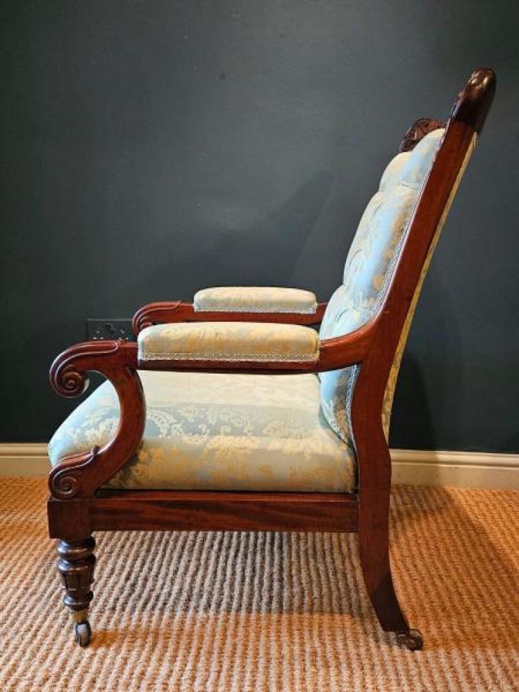 William IV Open Arm Chair - Image 7