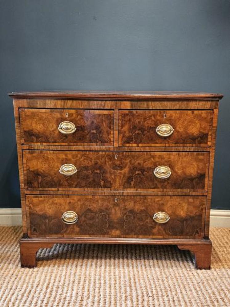 Victorian Walnut Chest of Drawers  - Image 1