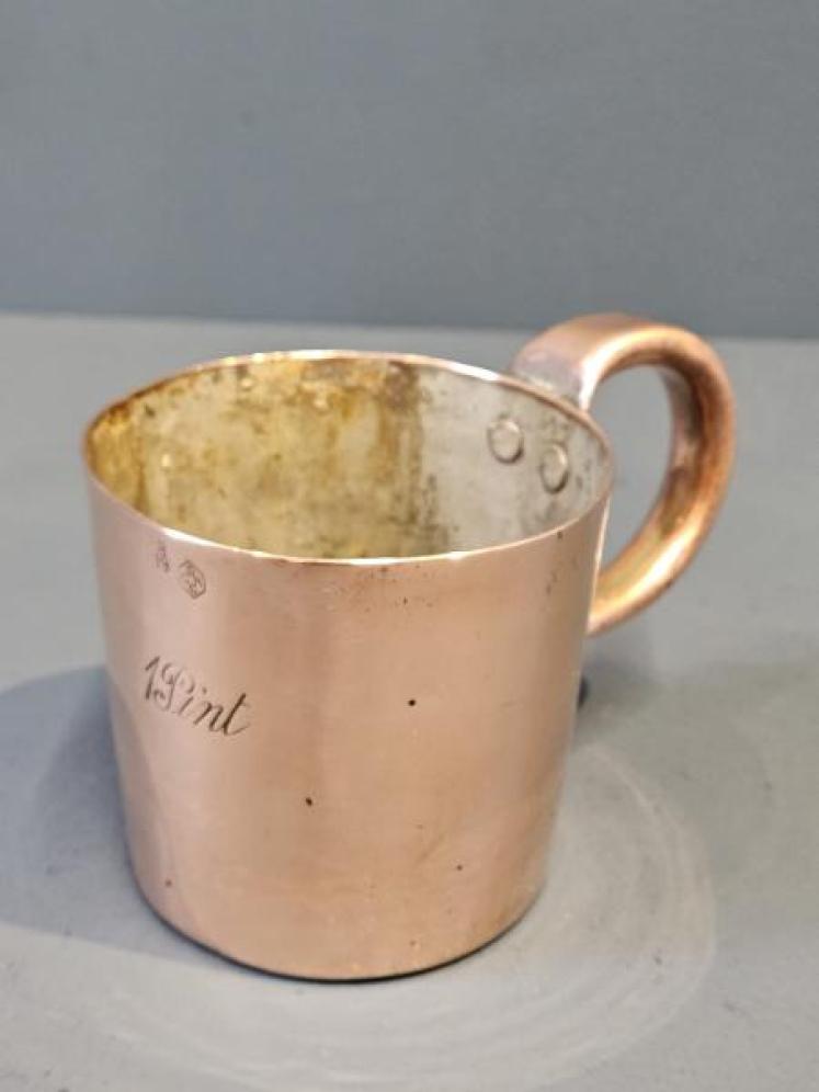 Royal Navy Copper Rum Measure  - Image 2