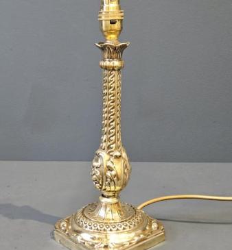 Edwardian Brass Table Lamp 