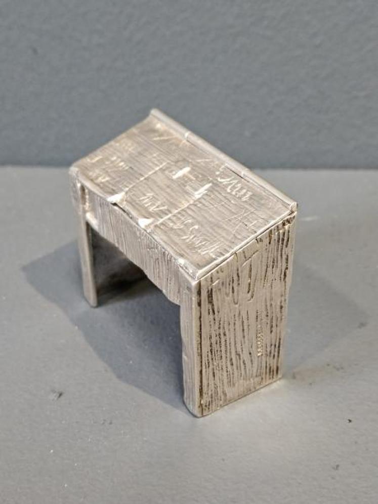 Rare Silver William Shakespeare Desk Stamp Box - Image 6
