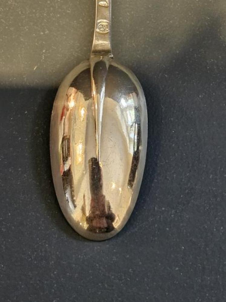 George II Silver Marrow Spoon - Image 4