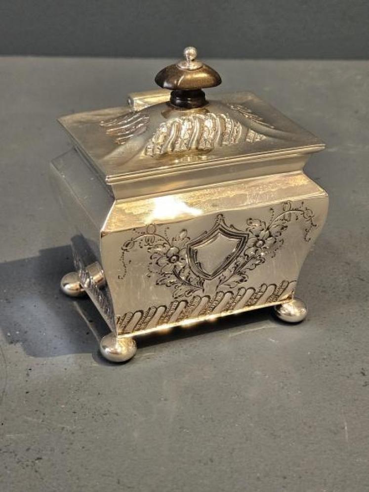 Victorian Silver Tea Caddy  - Image 1