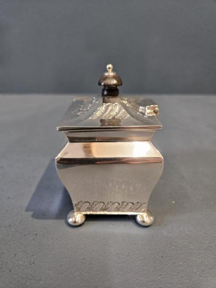 Victorian Silver Tea Caddy  - Image 4