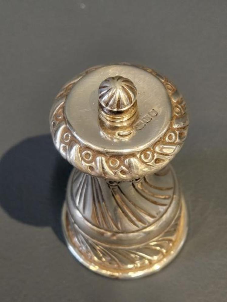 Victorian Silver Pepper Grinder  - Image 5