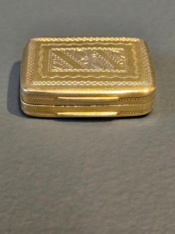 George III Silver Gilt Vinaigrette - Image 2