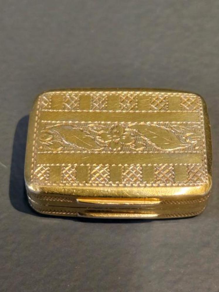 George III Silver Gilt Vinaigrette - Image 3