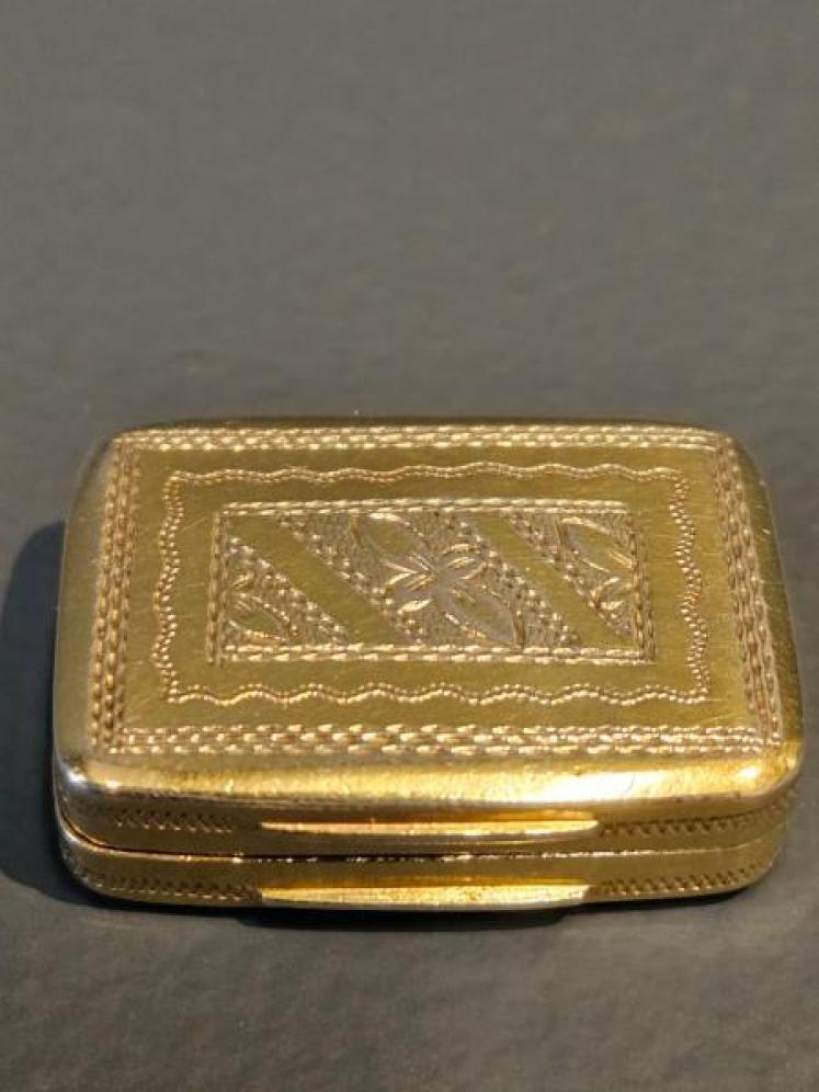 George III Silver Gilt Vinaigrette - Image 5
