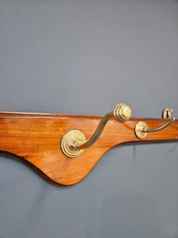 Victorian Walnut Coat and Hat Rack - Image 7