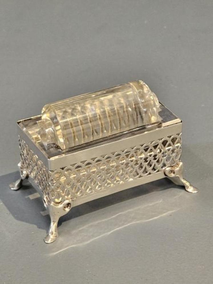 Silver Stamp and Envelope Moistener - Image 1