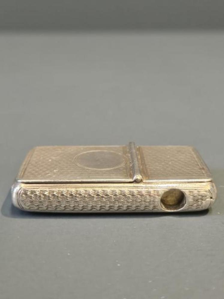 Unusual Mid Victorian Silver Vesta and Cheroot Cutter - Image 5