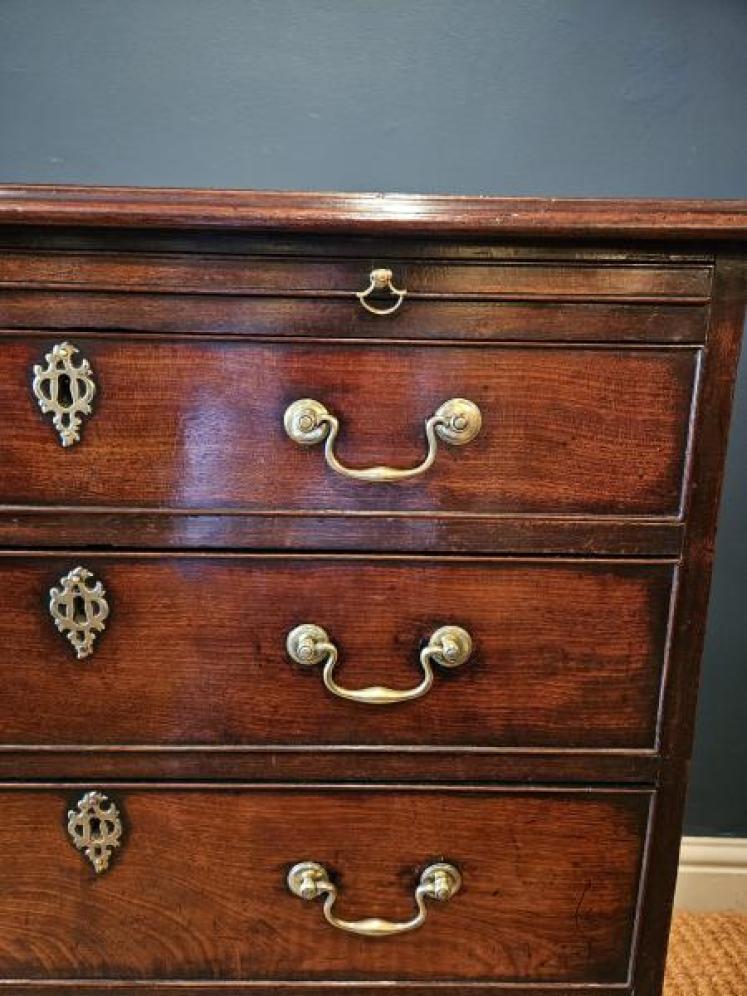 Small George III Mahogany Chest with Brushing Slide - Image 4