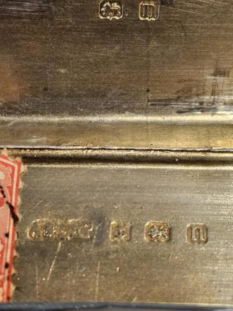 Engine Turned Silver Triple Stamp Envelope - Image 5