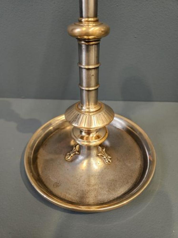Superb Early Victorian Cast Iron And Bronze Candlesticks - Image 5