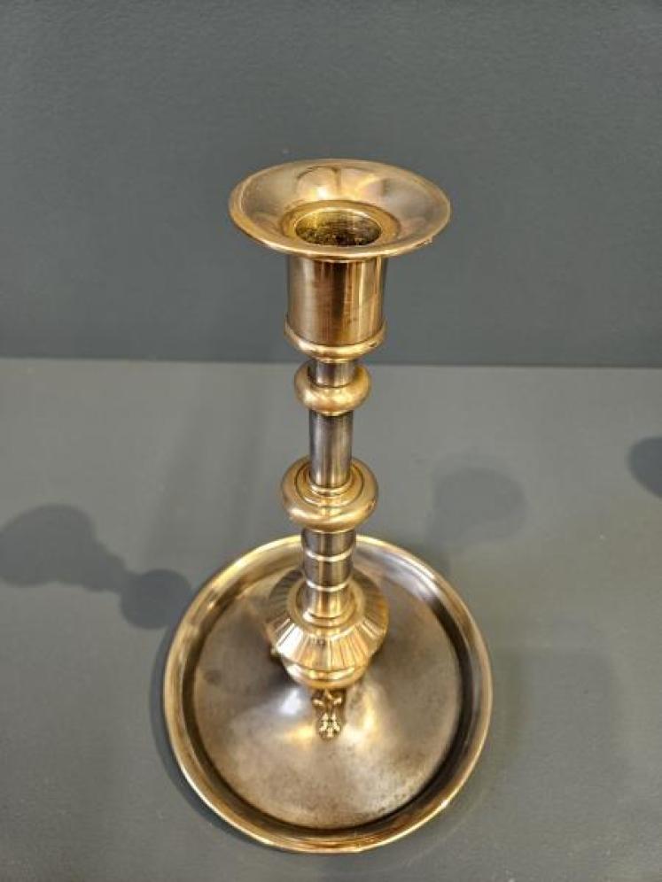 Superb Early Victorian Cast Iron And Bronze Candlesticks - Image 6