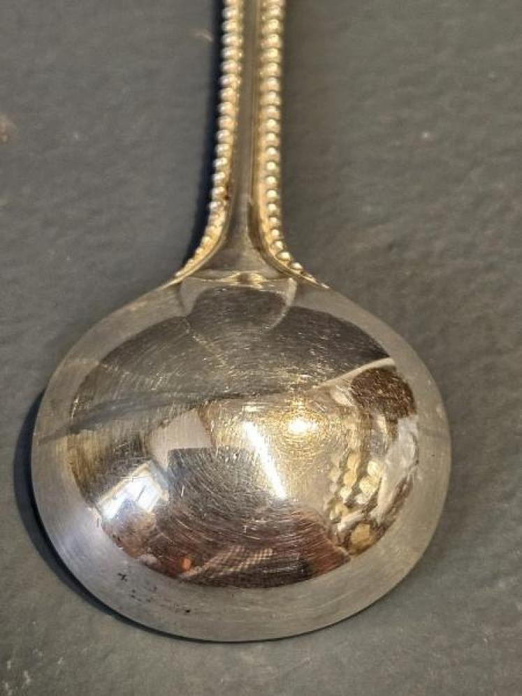 Set of Five Mid Victorian Silver Condiment Spoons - Image 7
