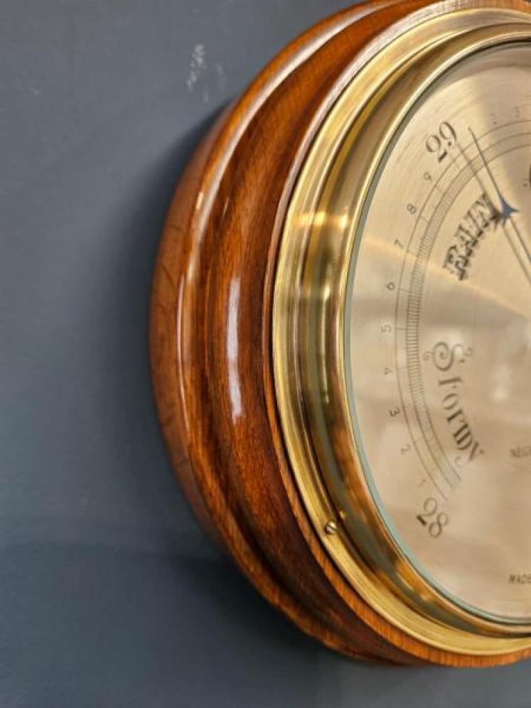 Negretti & Zambra Walnut Barometer - Image 2
