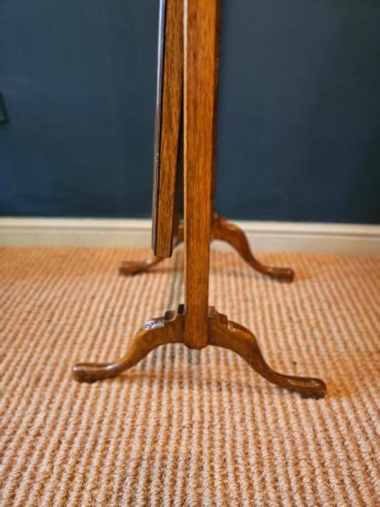 Edwardian Walnut Cheval Mirror - Image 7
