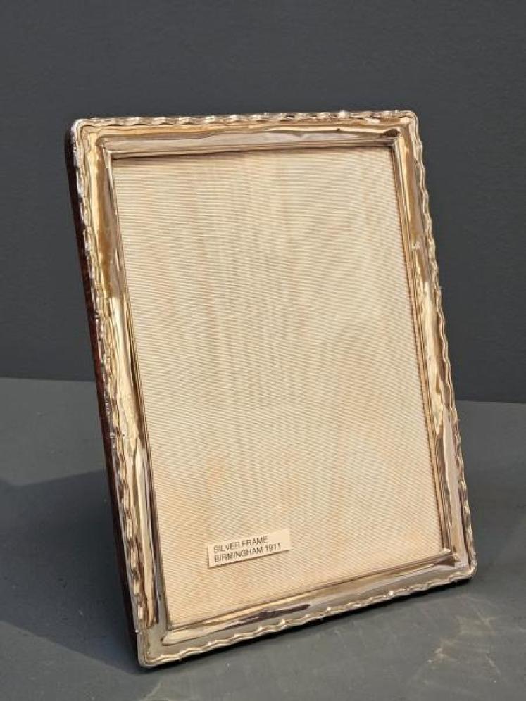 Silver Photo Frame with Decorative Border - Image 4
