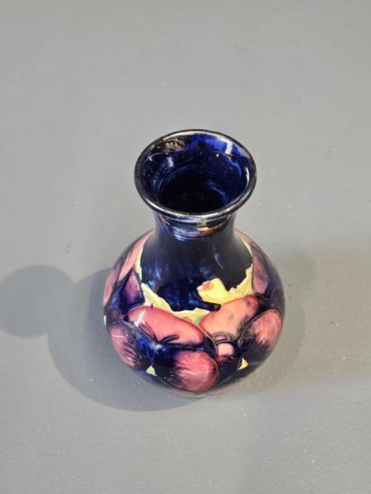 Moorcroft Pansy Bottle Vase - Image 2