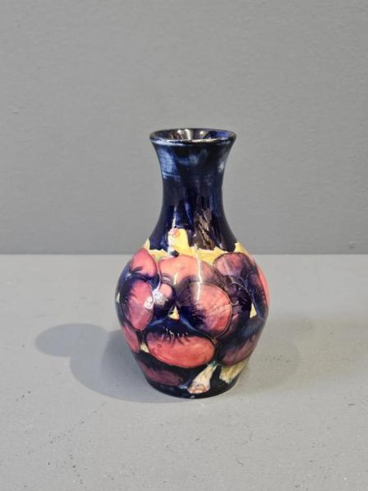 Moorcroft Pansy Bottle Vase - Image 5