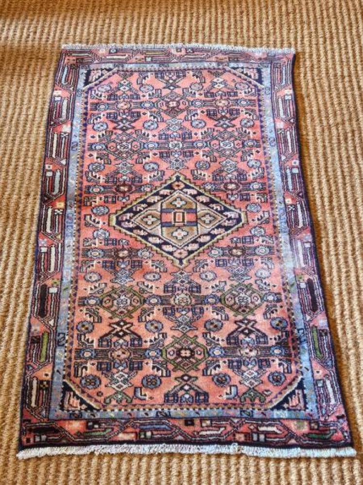 Antique Persian Wool Rug - Image 1