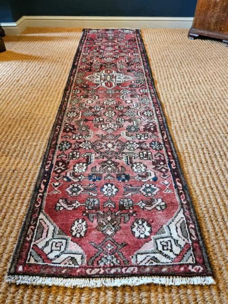 Antique 8' Wool Runner  - Image 2