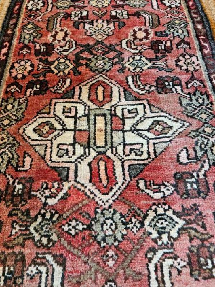 Antique 8' Wool Runner  - Image 3