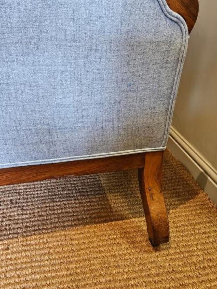Early Victorian Rosewood Framed Sofa - Image 7