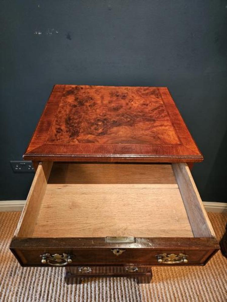 Victorian Burr Walnut Tallboy Chest - Image 5
