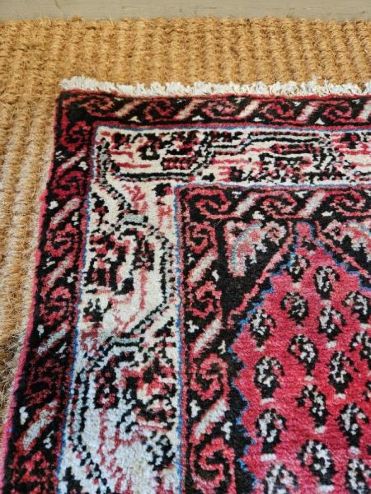 Antique Persian Pure Wool Rug Runner - Image 2