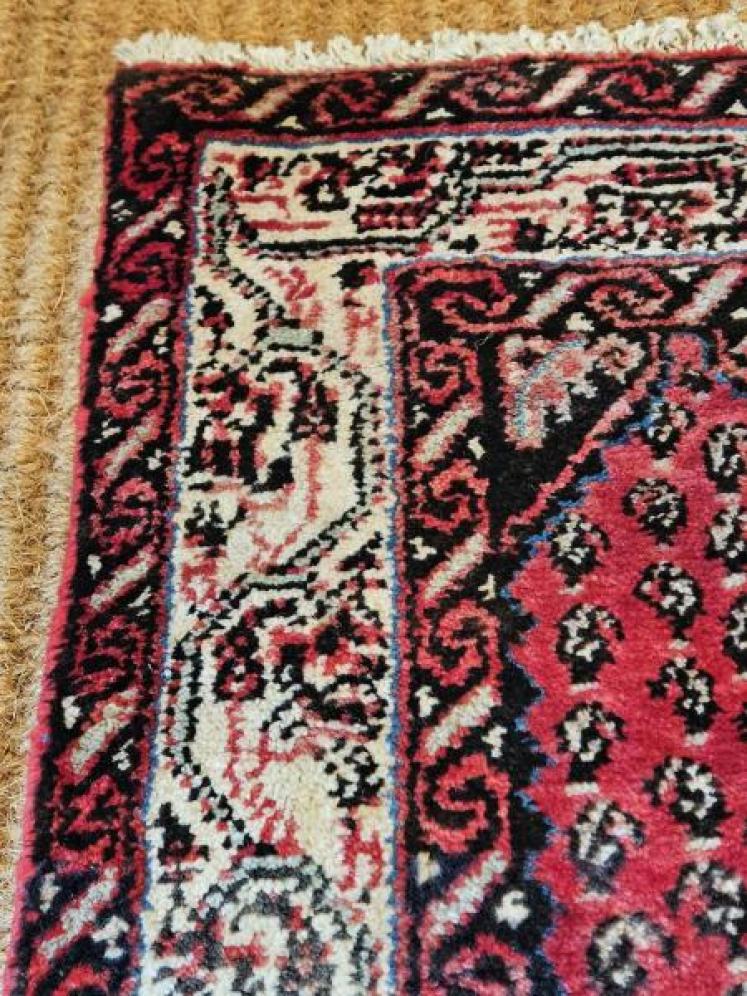 Antique Persian Pure Wool Rug Runner - Image 5