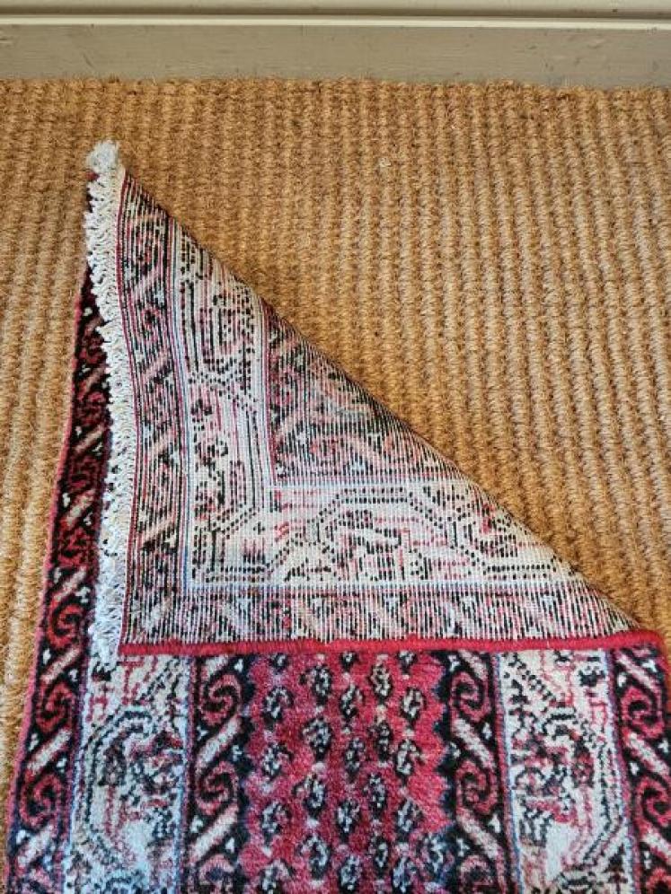 Antique Persian Pure Wool Rug Runner - Image 6