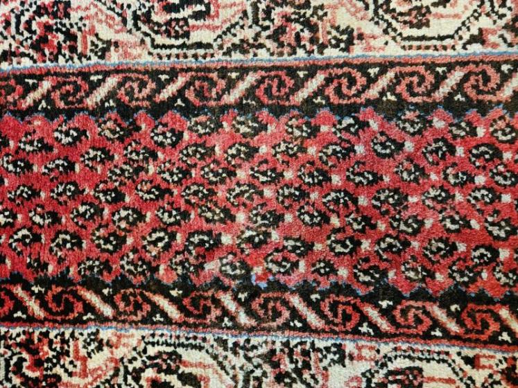 Antique Persian Pure Wool Rug Runner - Image 7