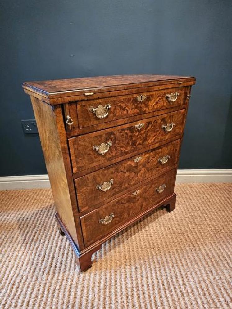 Small Walnut Bachelors Chest - Image 3