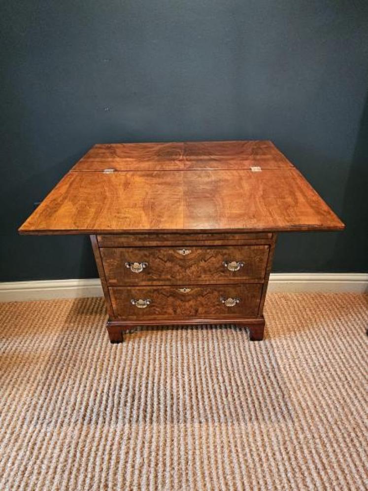 Small Walnut Bachelors Chest - Image 4