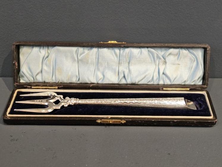Rare Victorian Silver Toasting Fork - Image 1