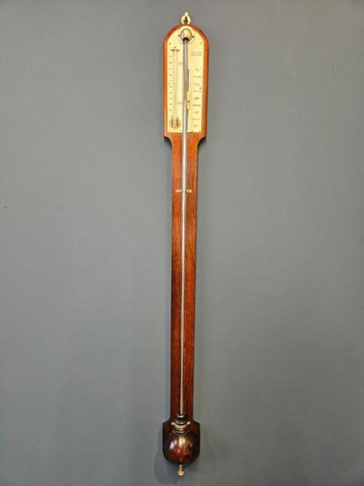 Victorian Rosewood Stick Barometer by Adie, Edinburgh  - Image 1
