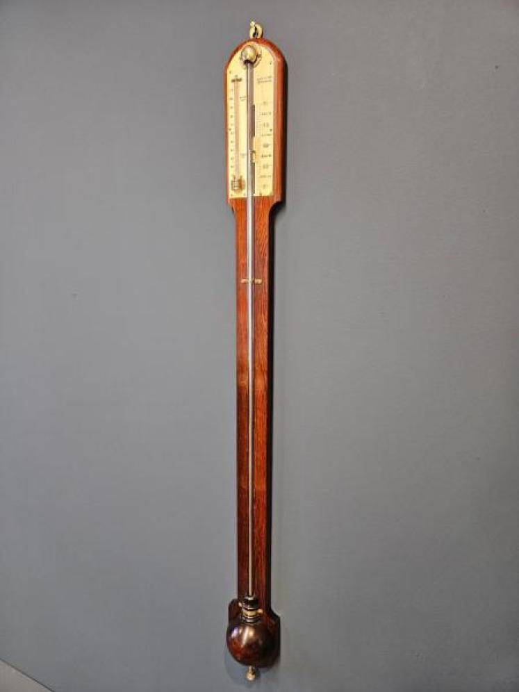 Victorian Rosewood Stick Barometer by Adie, Edinburgh  - Image 3