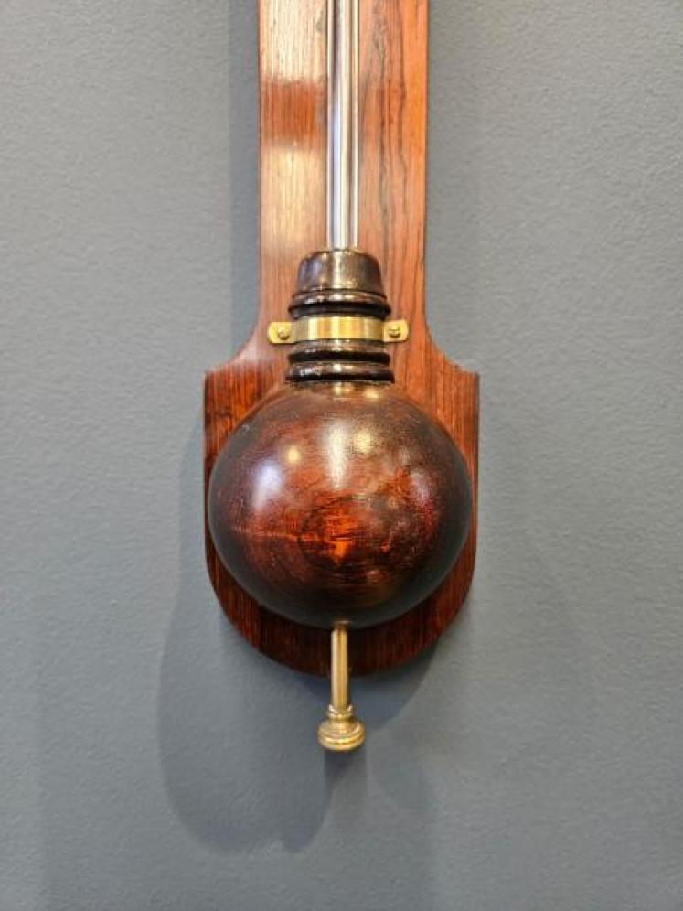 Victorian Rosewood Stick Barometer by Adie, Edinburgh  - Image 6