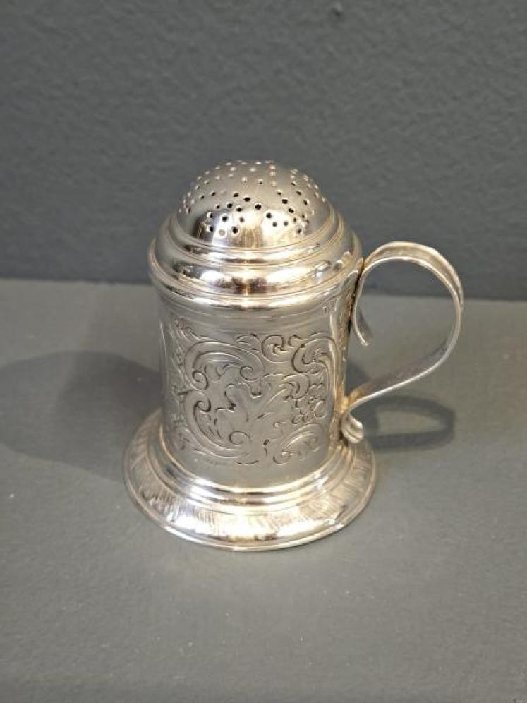 Victorian Silver Flour Sifter - Image 1