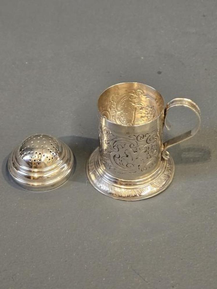 Victorian Silver Flour Sifter - Image 5