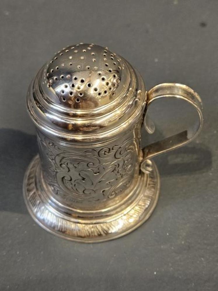 Victorian Silver Flour Sifter - Image 7