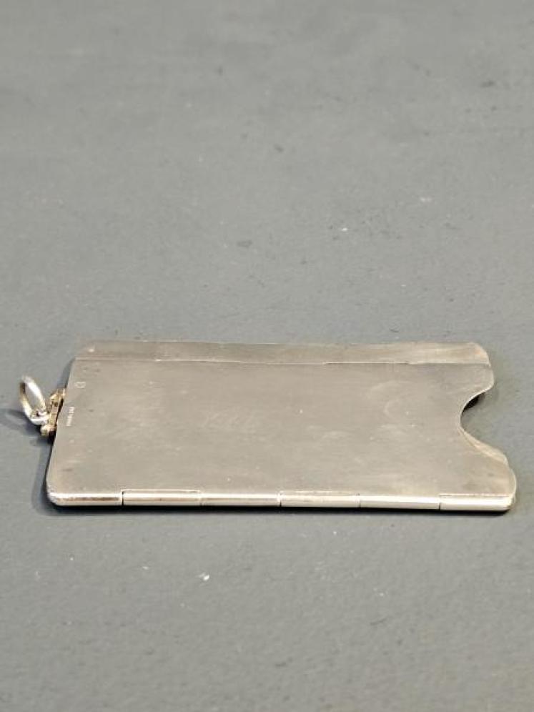 Rare Silver Collapsible Calling Card Case - Image 1