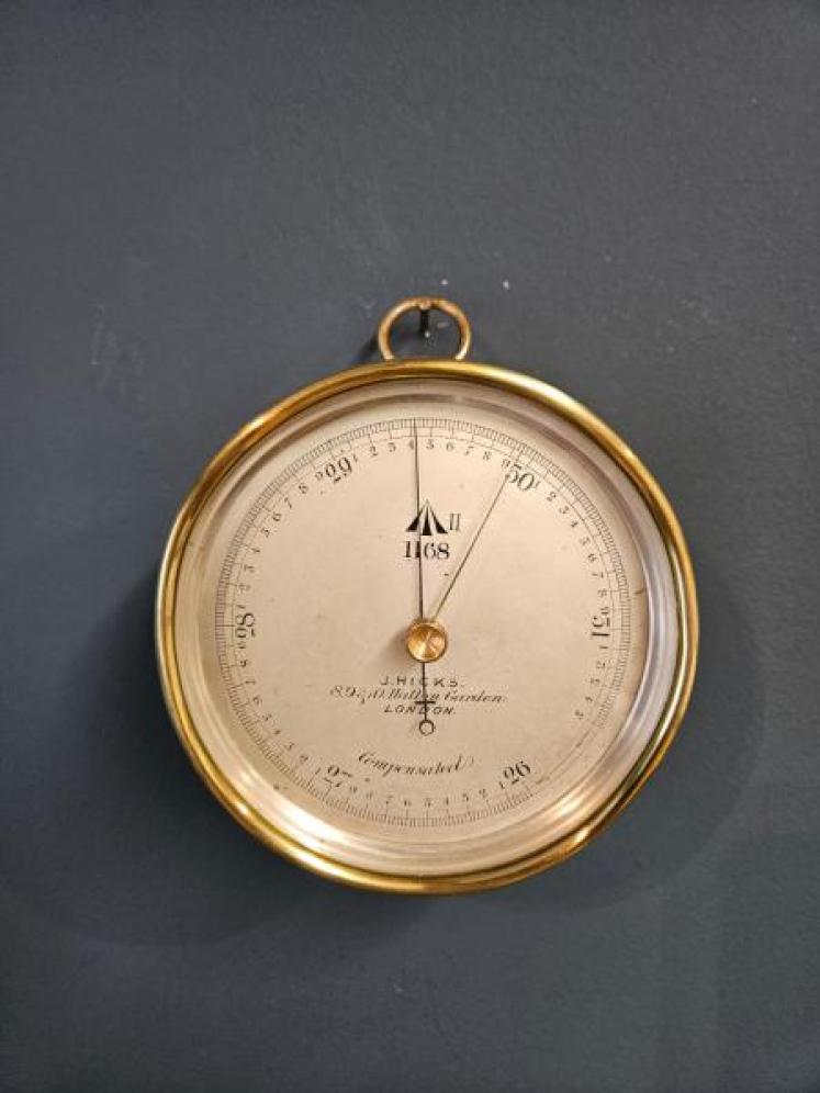 Victorian Marine Barometer by Hicks - Image 1